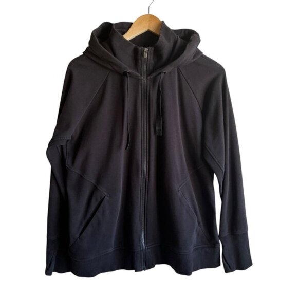 Athleta Zip-Up Triumph Hoodie 1X Black Jacket - Picture 2 of 13